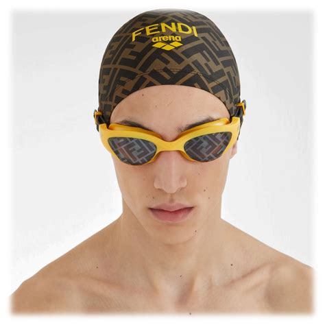 arena x fendi|X Arena Fendi Swim Swim Goggles Cap And Case in .